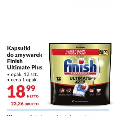Kapsułki do zmywarek Finish Ultimate Plus promocja w Makro