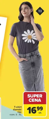 T-shirt damski TEX promocja w Carrefour