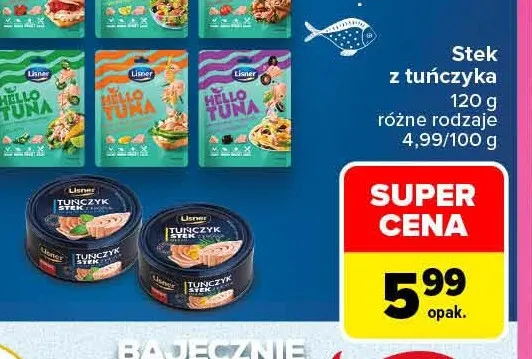Stek z tuńczyka Lisner promocja w Carrefour