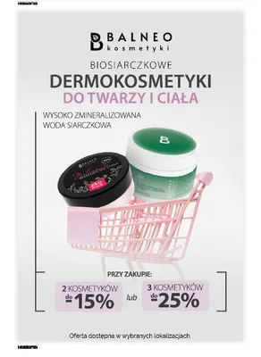 Biosiarczkowe dermokosmetyki do twarzy i ciała Balneo Kosmetyki promocja w Ziko Dermo