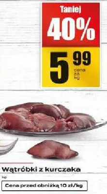 Wątróbki z kurczaka promocja w Supeco