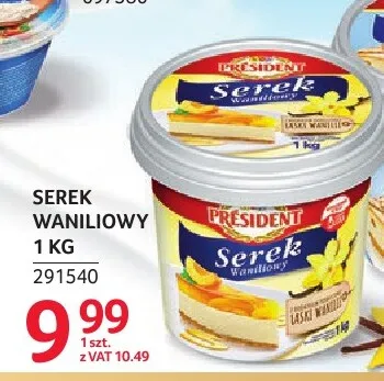 Serek waniliowy Président promocja w Selgros