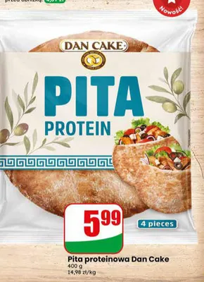 Pita proteinowa Dan Cake promocja w Dino