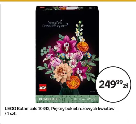 Klocki LEGO Botanicals 10342 Piękny bukiet różowych kwiatów promocja w Empik