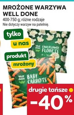 Mrożone warzywa różne rodzaje promocja w Stokrotka