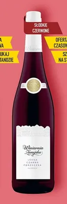 Wino Zamojska lekka czarna porzeczka promocja w Biedronka