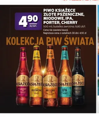 Piwo Książęce Miodowe promocja w Stokrotka