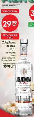 Wódka Żołądkowa de Luxe promocja w Żabka