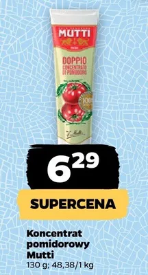 Koncentrat pomidorowy Mutti Doppio promocja w Netto