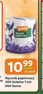 Ręcznik papierowy MW Gama 300 listków promocja w Społem Częstochowa