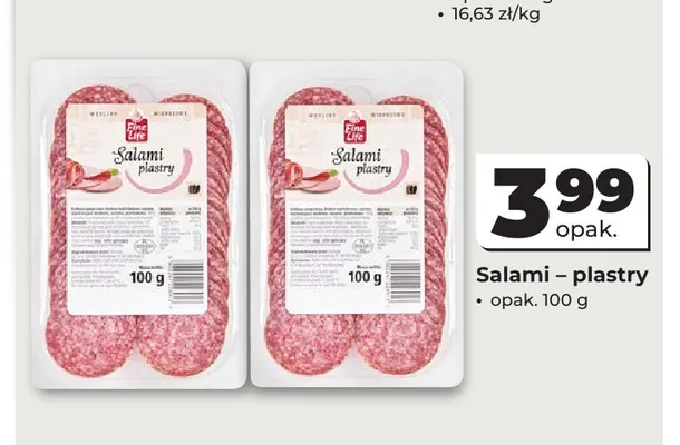 Salami plastry Fine Life promocja w Odido