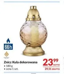 Znicz Kula dekorowana Sadownicy promocja w Makro