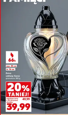 Znicz szklany 450-d promocja w Kaufland