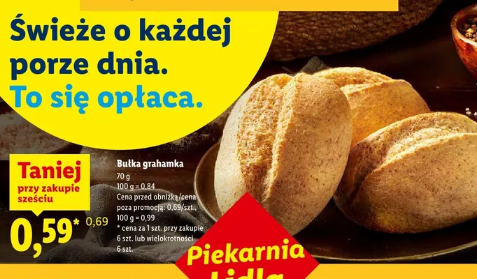 Bułka grahamka promocja w Lidl