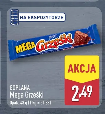 Wafel Mega Grześki promocja w Aldi