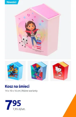 Kosz na śmieci Stitch promocja w Action