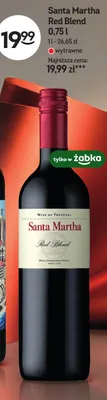 Wino czerwone Santa Martha Red Blend wytrawne promocja w Żabka