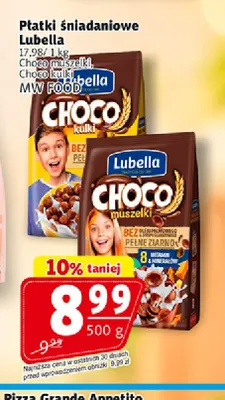 Płatki śniadaniowe Lubella Choco muszelki promocja w Prim Market