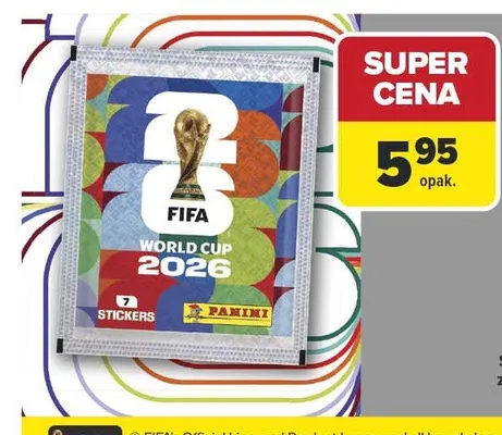 Saszetka z naklejkami FIFA World Cup 2026 Panini promocja w Carrefour