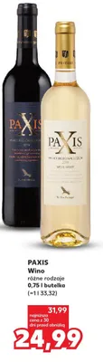 Wino Paxis różne rodzaje promocja w Kaufland