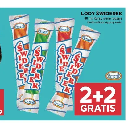 Lody Świderek Koral promocja w Stokrotka