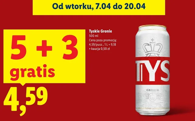Piwo Gronie promocja w Lidl