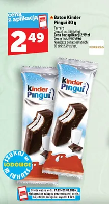 Baton Kinder Pingui Ferrero promocja w TOPAZ