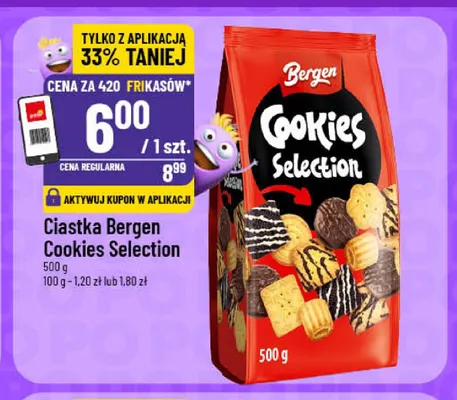 Ciastka Bergen Cookies Selection promocja w POLOmarket
