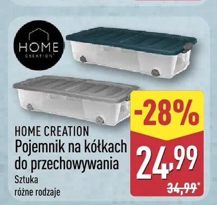 Pojemnik na kółkach do przechowywania HOME CREATION promocja w Aldi
