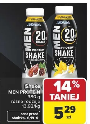 Shake Men Protein Bakoma promocja w Carrefour