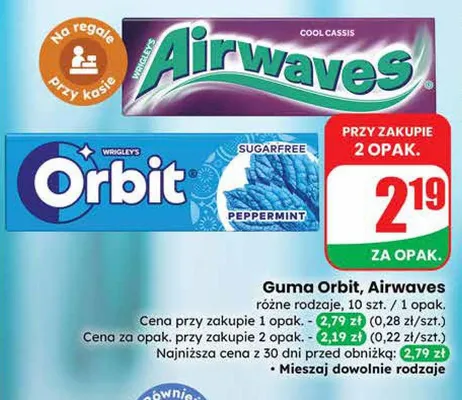 Guma Airwaves różne rodzaje promocja w Dino