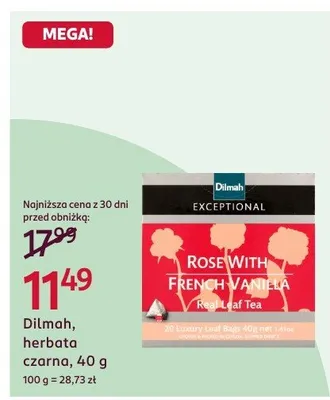 Herbata czarna promocja w Rossmann
