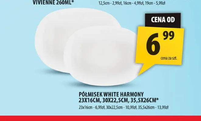 Półmisek White Harmony 35,5x26 cm promocja w Arhelan