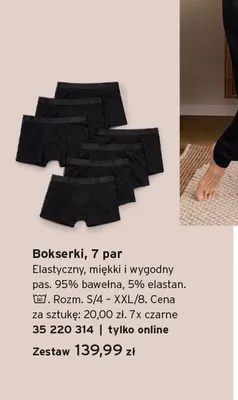 Bokserki 7-pak promocja w Tchibo