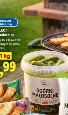 Ogórki małosolne Chef Select promocja w Lidl