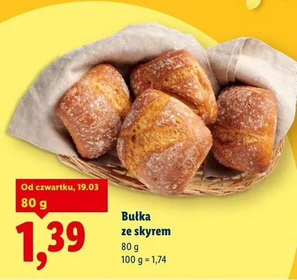 Bułka ze skyrem promocja w Lidl