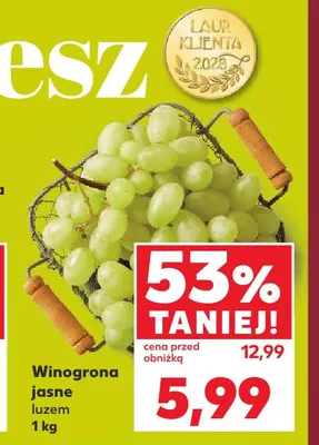 Winogrona jasne promocja w Kaufland