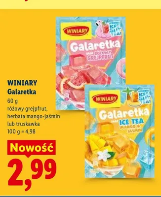 Galaretka Winiary herbata mango-jaśmin promocja w Lidl