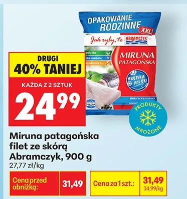 Filet ze skórą Abramczyk patagońska promocja w Biedronka