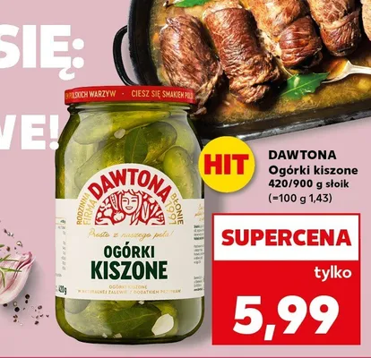 Ogórki kiszone promocja w Kaufland