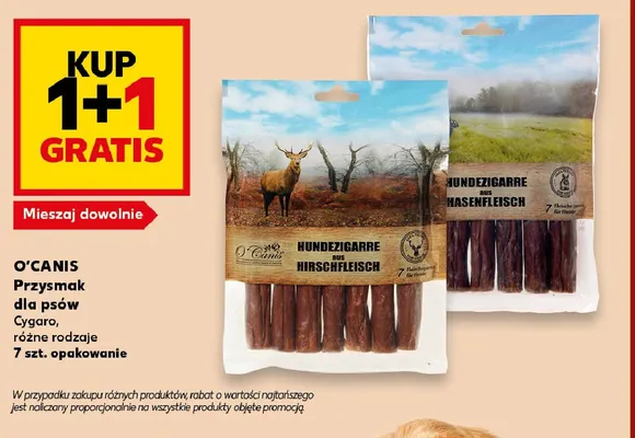 Przysmak dla psów Cygaro O'Canis promocja w Kaufland