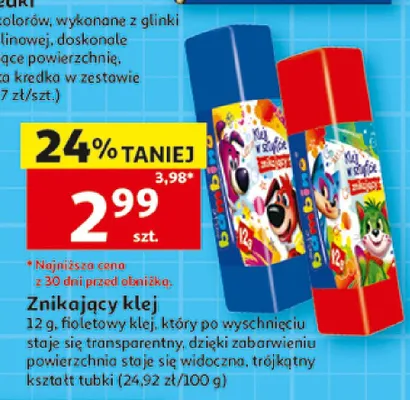 Znikający klej Moje Bambino promocja w Auchan