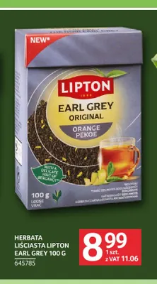 Herbata liściasta Lipton Earl Grey promocja w Selgros
