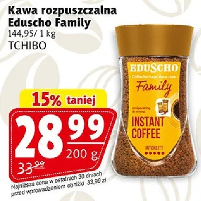 Kawa rozpuszczalna Eduscho Family promocja w Prim Market