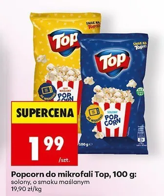 Popcorn do mikrofali Top solony promocja w Biedronka