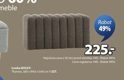Ławka BISLEV promocja w Jysk