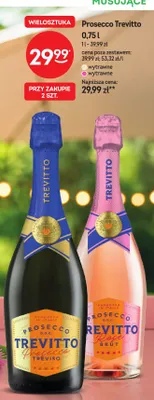 Wino musujące Prosecco Trevitto Rose Brut wytrawne promocja w Żabka