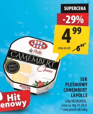 Ser pleśniowy camembert lapolle promocja w Arhelan