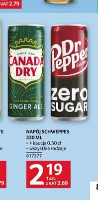 Napój Canada Dry Ginger Ale promocja w Selgros