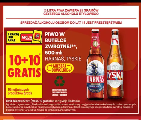 Piwo Tyskie Gronie promocja w Biedronka